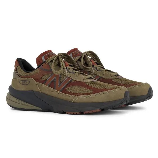 New Balance 990v6 Made in USA Dark Camo Rich Oak
