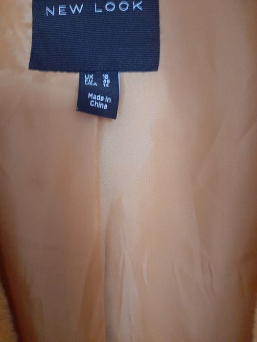Wiosenne,sztuczne ,nowe  futerko w kolorze miodu