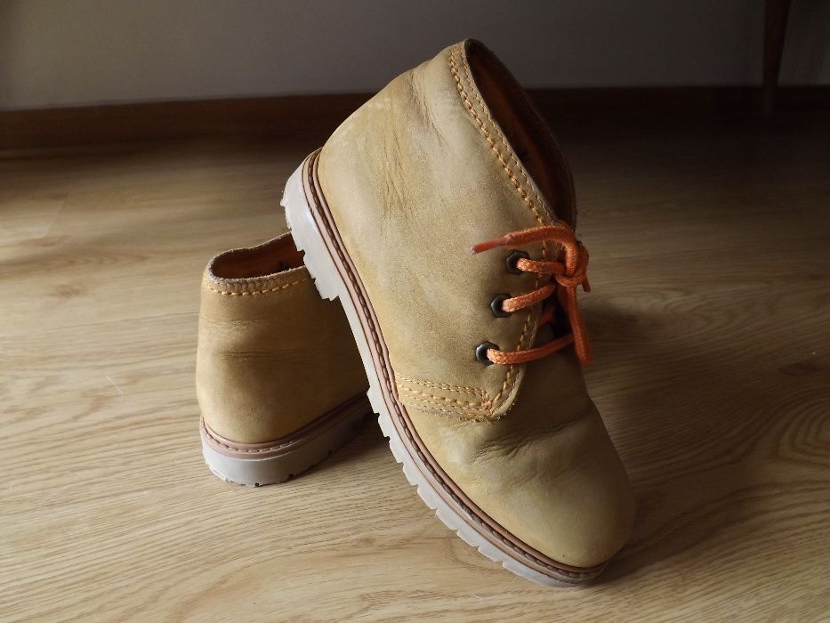 Botas/botins pele, tam. 34