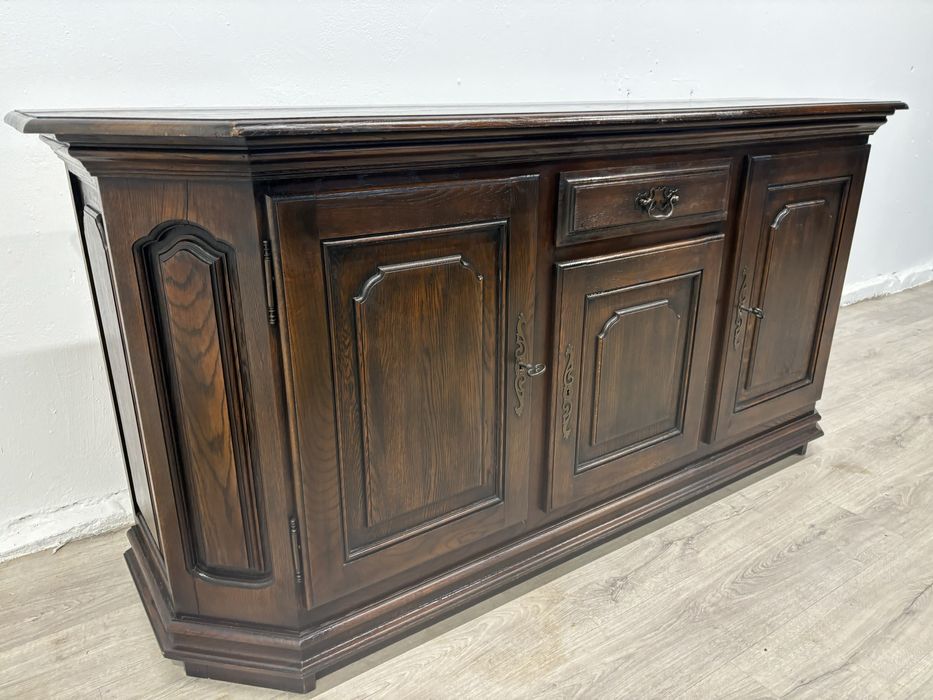 Piękny dębowy komplet mebli do jadalni