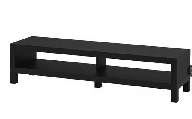 Móvel de TV castanho-preto 160x35x36 cm