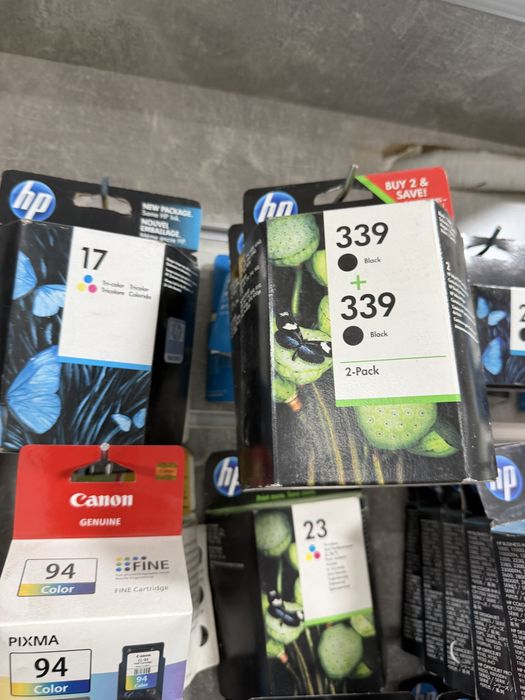 Картриджи для принтеров HP 21 и 22, 121 и 122, 123, 305, 650