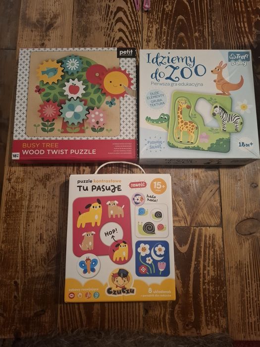 Zestaw gier dla małego dziecka trefl koła zębate