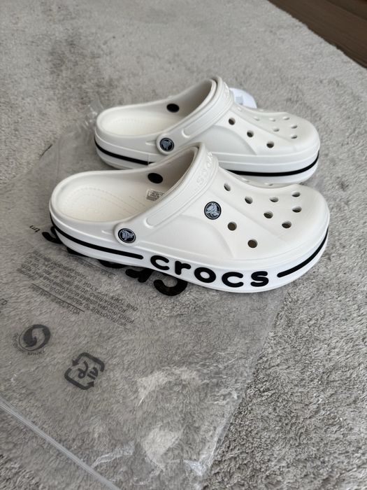 Сабо Crocs M8 W10 білі 26,0 см шльопанці крокси М7