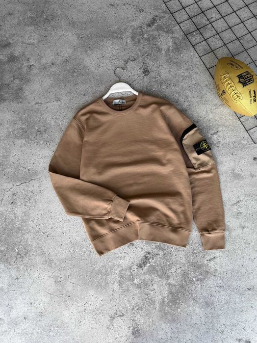 Світшоти stone island коричневий та білий (S-XXL)