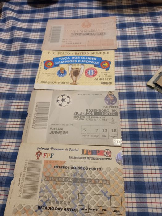 Bilhetes antigos do F.C.Porto