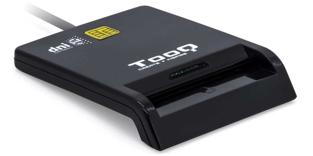 TOOQ TQR-211B - External Electronic ID Reader Czytnik DNIe USB-C Negro