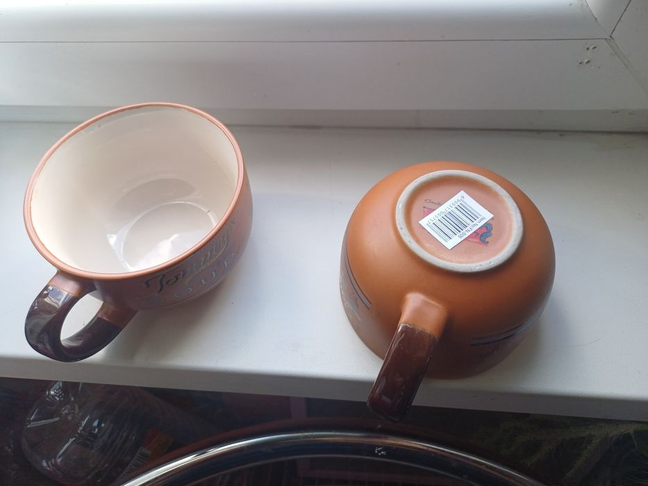 2 чашки,керамика,обьем 400 мл