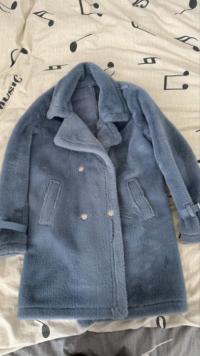 Шубка голуба жіноча