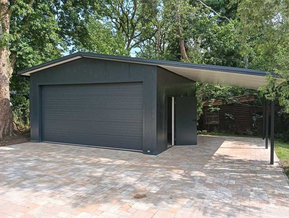 Garaże/Pawilony z płyty warstwowej PIR/ocieplane