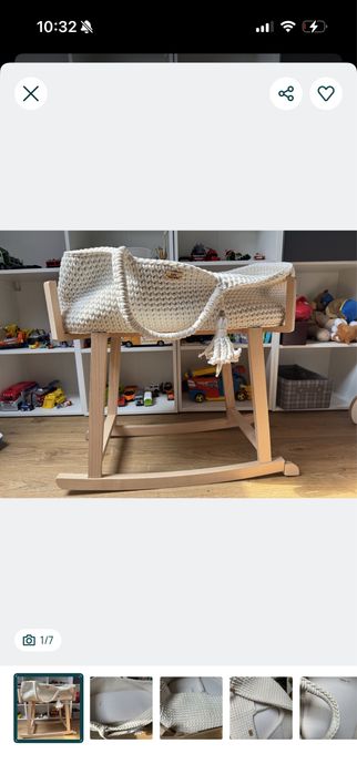 Drewniana kołyska lil”things kosz mojżesza