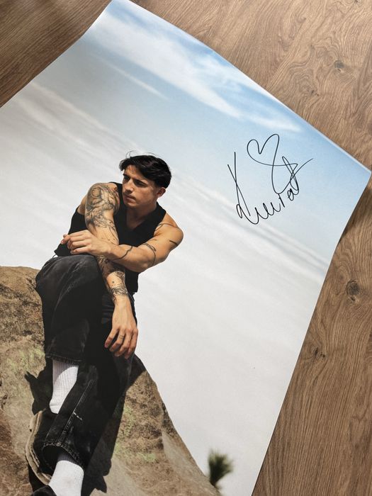 Dawid Kwiatkowski plakat z autografem B1