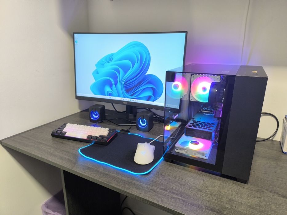 PC 3060RTX R5 16G Ram + Ecrã + Periféricos 3x S/ Juros