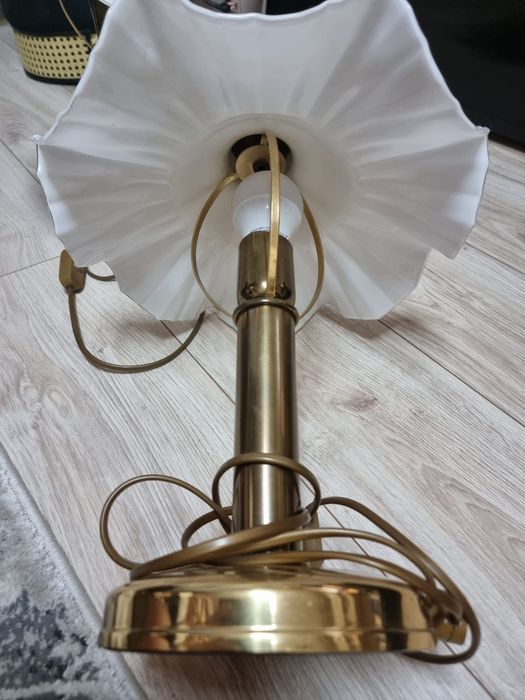 Lampka nocna Złota ŁADNA Vintage