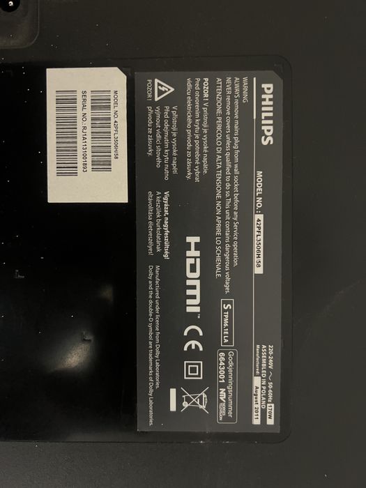 Телевізор Philips 42″ Full HD | DVB-T/C | VESA