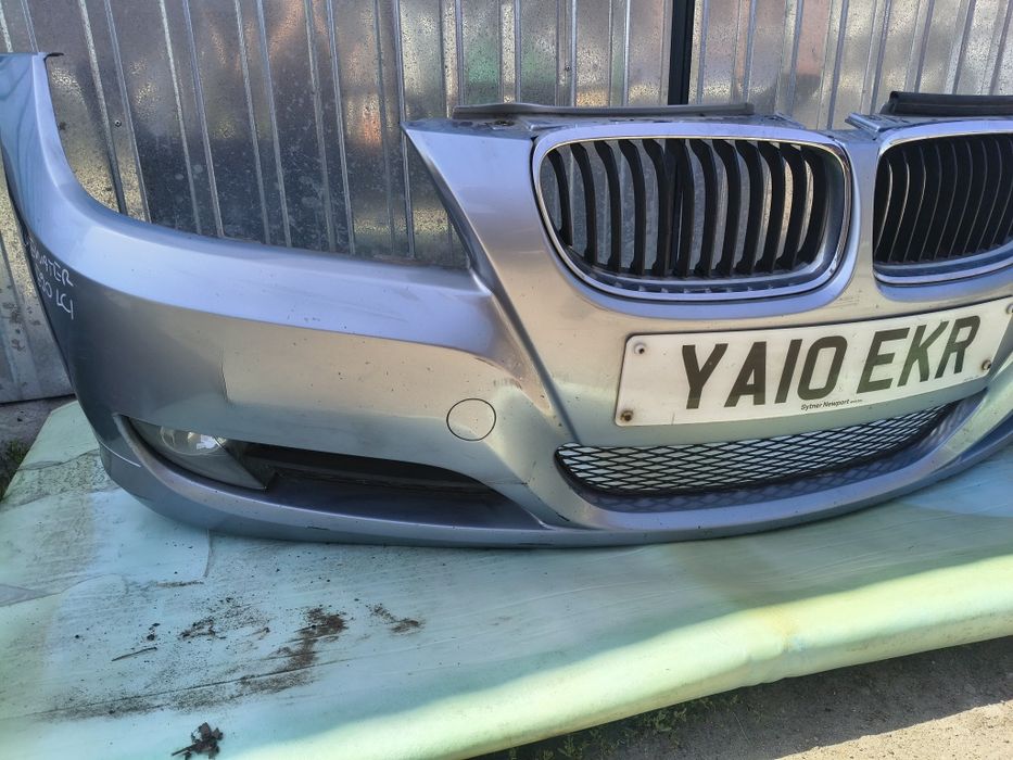 Zderzak przód BMW E90 E91 BLUEWATER METALLIC Lift LCI Kompletny Wysyłka