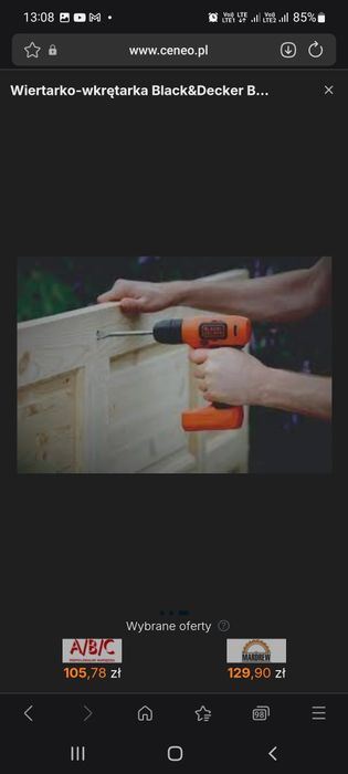 Wkrętarka wiertarka Black&Decker BDCD8 lekka i poręczna litowo jonowa