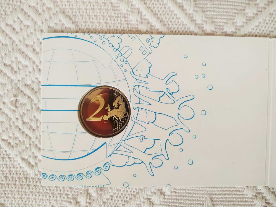 Moeda Proof de 2 euro de 2012 - Portugal 10 anos da Circulação do Euro