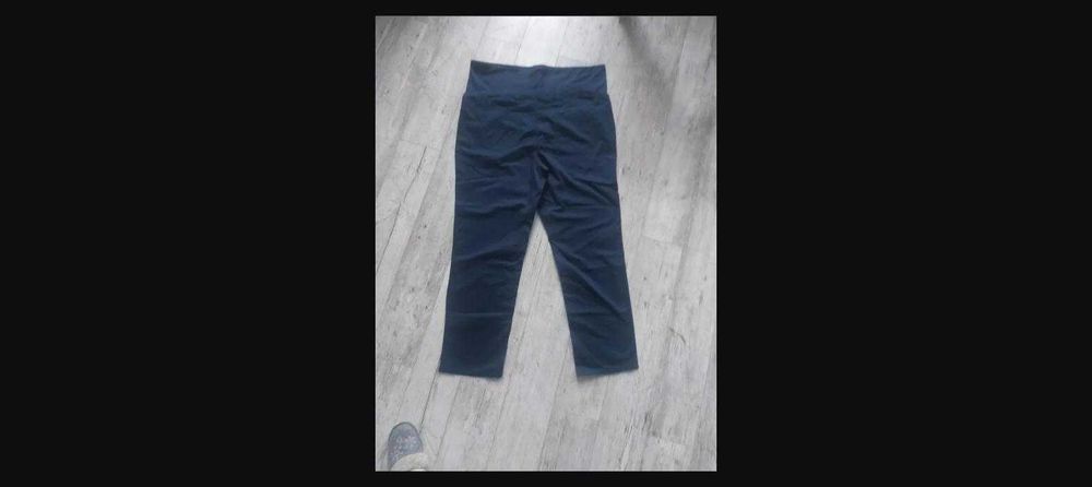 Spodnie ciążowe Bonprix granatowe r. 52 nowe z metką bawełniane