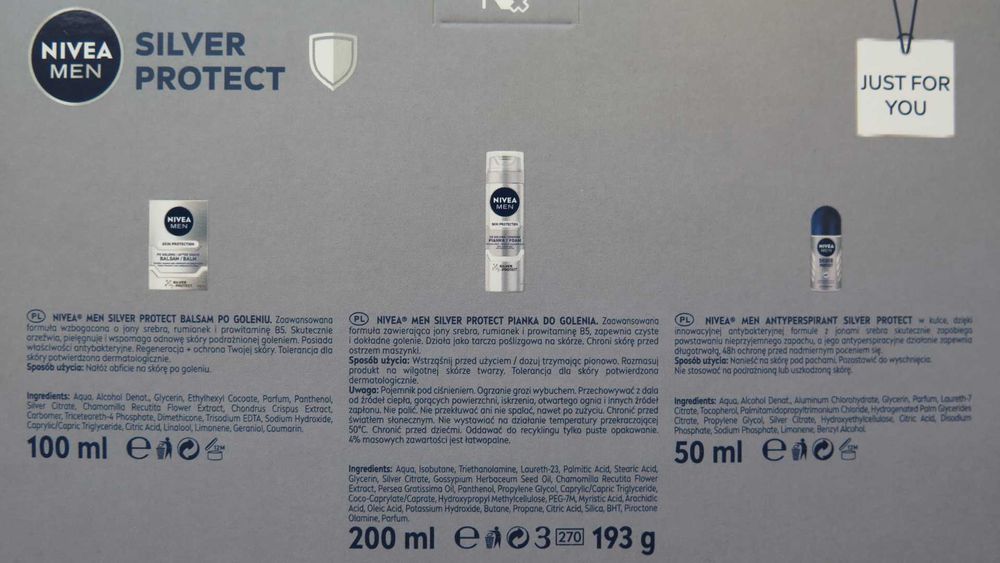 NIVEA MEN Silver Protect - Zestaw