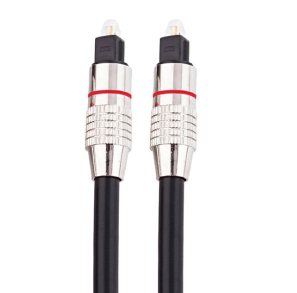 Кабель оптический 6 мм. ТОЛСТЫЙ +никель 1/1.5/2/3/5/8/10 м TOSLINK