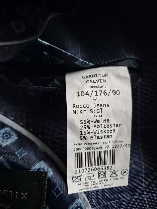 Garnitur męski Garnitex