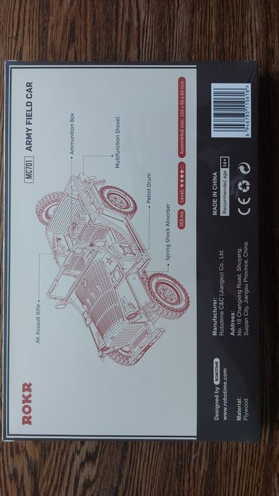 model do składania jeep 1940s