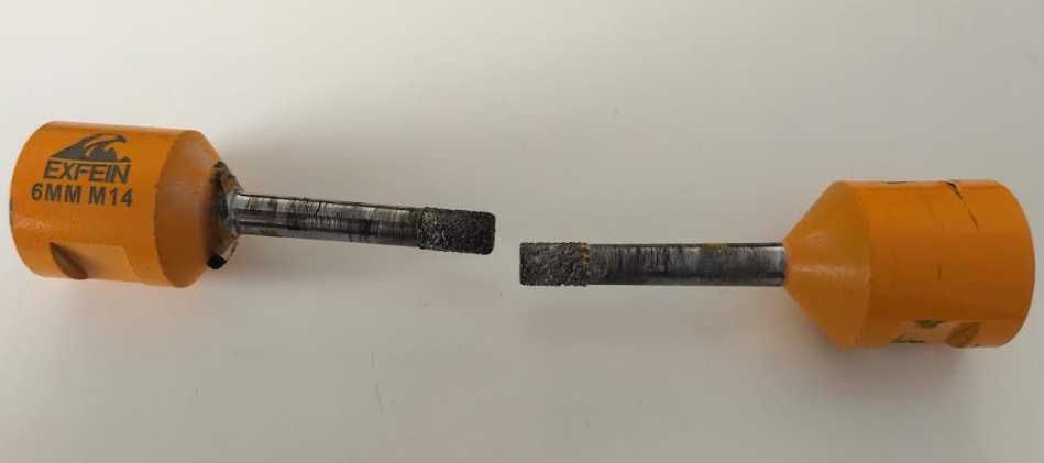 EXFEIN otwornica diamentowa do gresu 6mm M14 2 sztuki