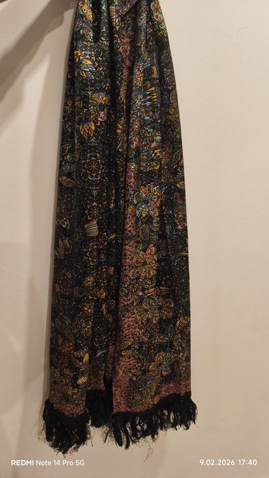 Szal chusta orientalne wzory jak jedwab duża