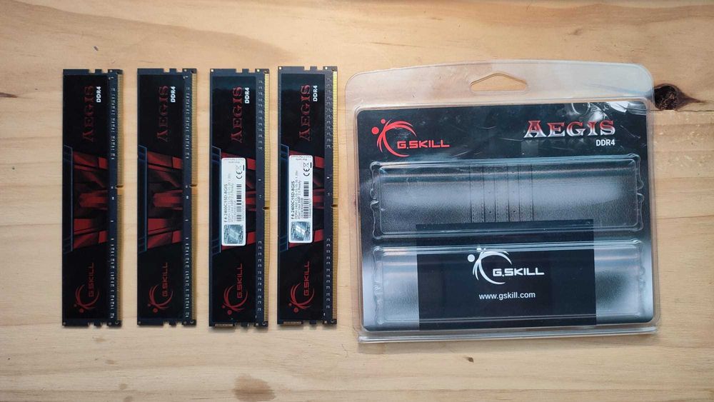 Memória RAM DDR4 GSKILL Aegis - 16GB (4 x 4 GB - 2400 MHz - CL 15 )