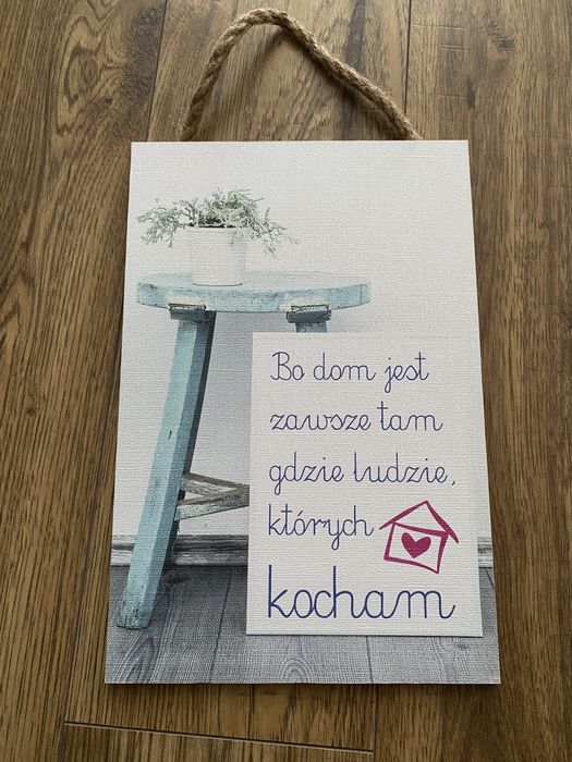 Obraz tabliczka na ścianę