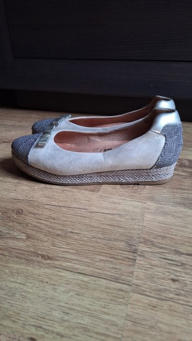 Espadryle skóra 39 baleriny ryłko