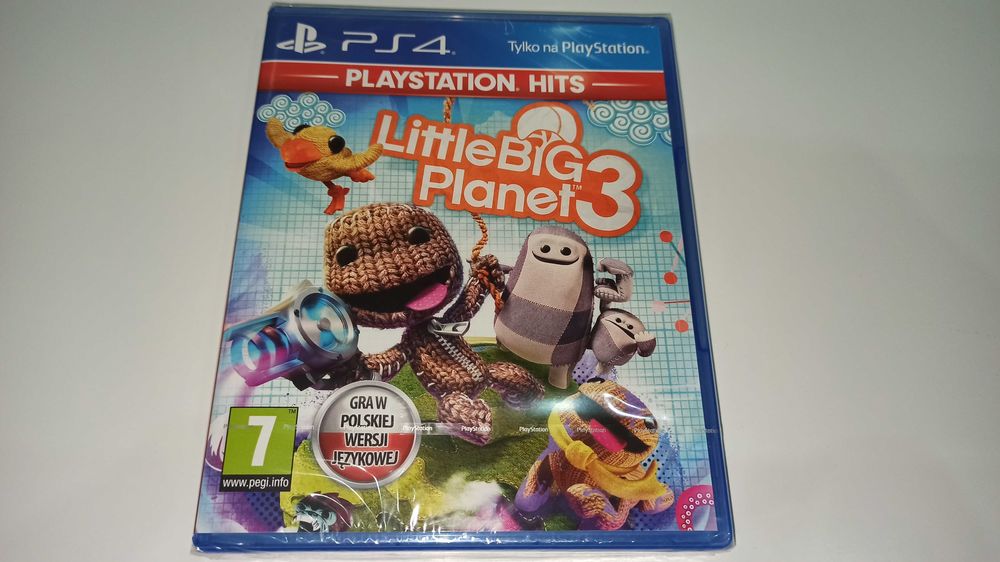 ps4 LITTLE BIG PLANET 3 PL postacie mówią po polsku nowa! 1-4 graczy