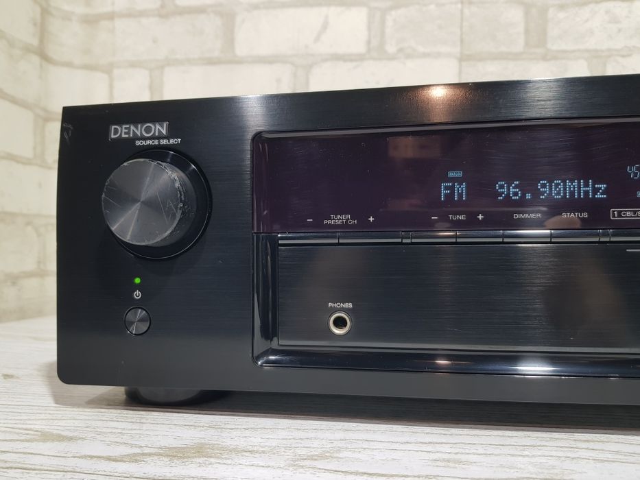 5.2 AV ресивер DENON AVR-X520BT, *5x90 Вт, HDMI, USB, Bluetooth, б/у