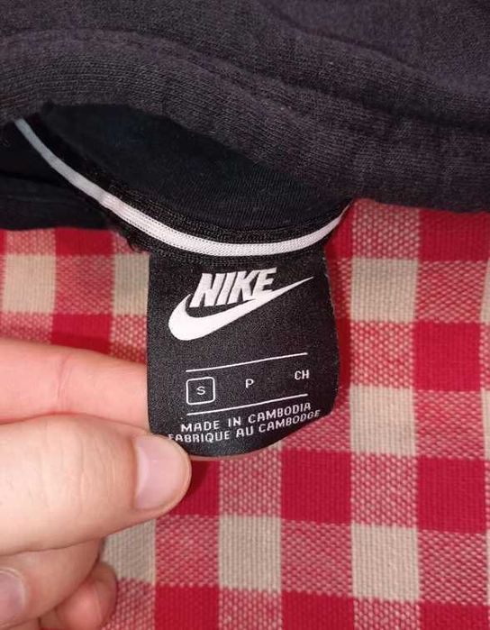 Bluza damska Nike z kapturem bawełna czarna rozmiar S / M