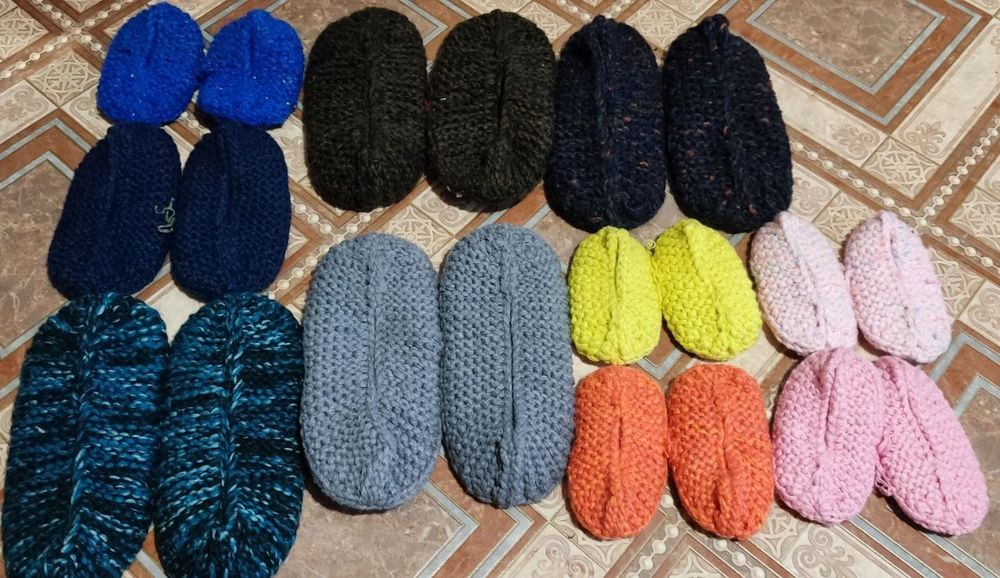 В'язані капці носочки