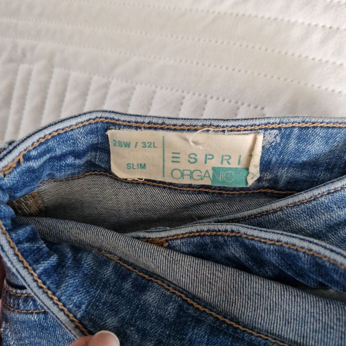 3x spodnie skinny H&M Esprit 29/32 uszkodzone długie rurki