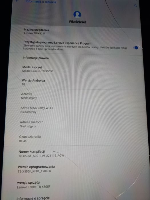 Tablet Lenovo X505f