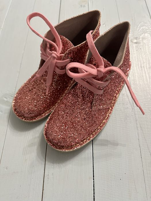 Черевички з глітером, шкіра