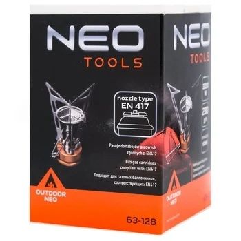 Пальник газовий Neo Tools туристичний, складаний 123*80мм.