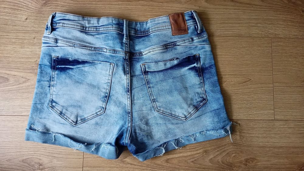 2 pary krótkich spodenek jeansowych rozmiar S dla dziewczyny niebieski