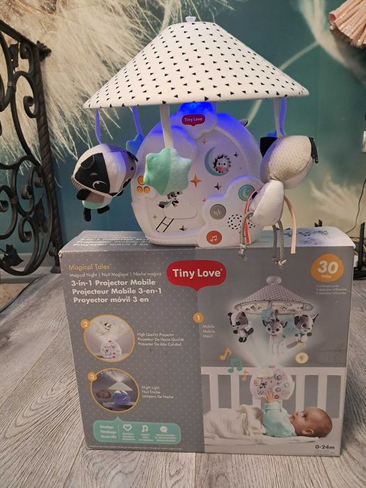 Мобіль проектор 3в1 Нiчна галявина Tiny Love карусель
