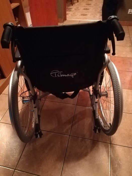 Wózek aluminiowy inwalidzki, lekki. Timango