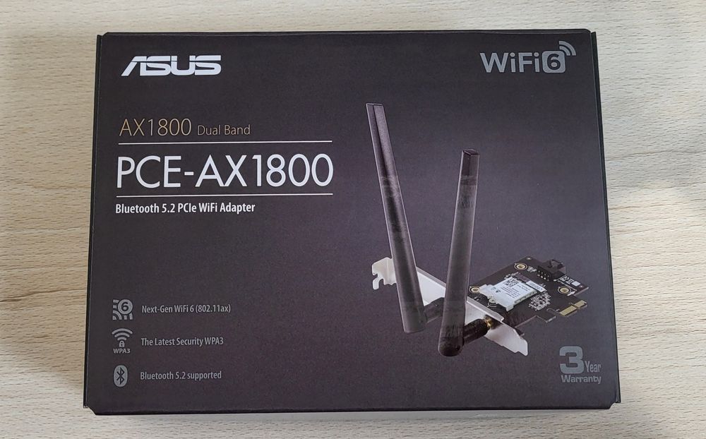 PCI-e Wi-Fi Bluetooth aдaптep ASUS PCE-AX1800