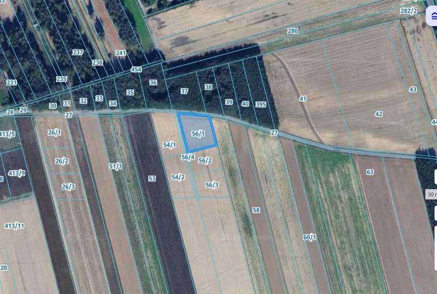 4 Działki od 1111 m² do 1517 m² z przeznaczeniem zabudowy mieszkaniowej w Kolonii Krasienin - Widok 3