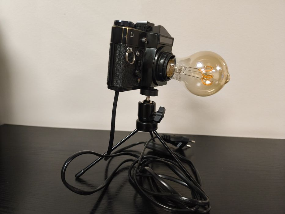 Lampka ozdobna aparat fotograficzny