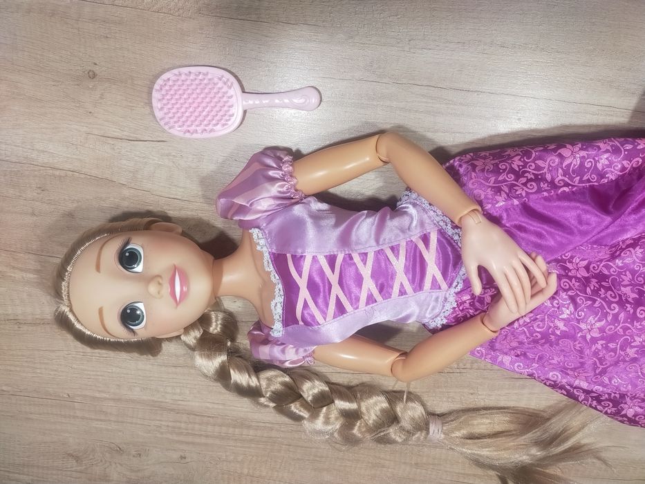 Lalka roszpunka, jakks pacific 80cm uszkodzona