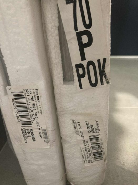 Drzwi wewnętrzne jesion szary 70P