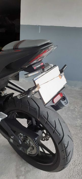 Suporte de matricula moto