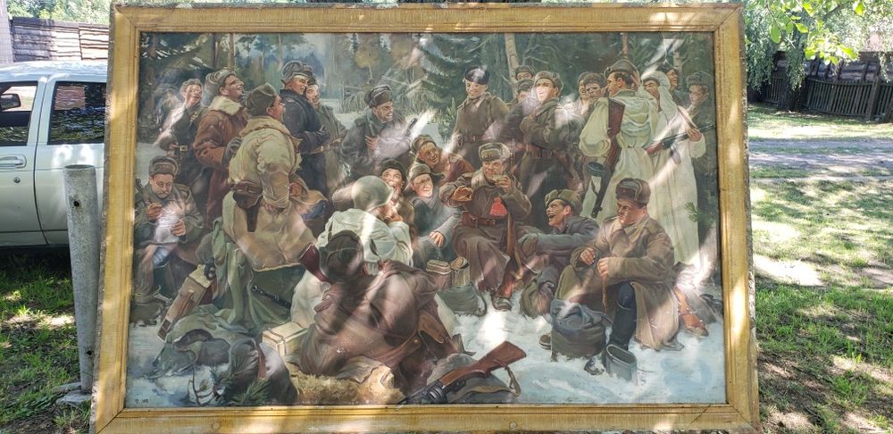 Картина репродукція "Відпочинок після бою"